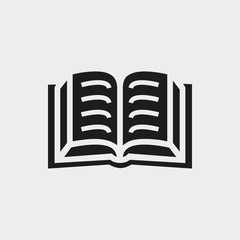 book icon stock vector illustration flat design