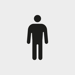man icon stock vector illustration flat design