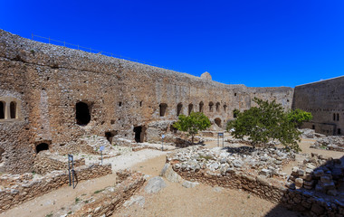 inside the Chlemoutsi fortress in Ilia, Peloponnese