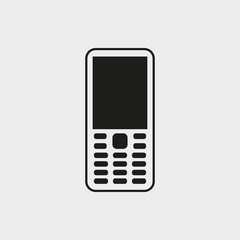 Mobile phone icon stock vector illustration flat design