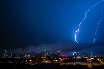 Fototapeta na wymiar Storm Over Dallas