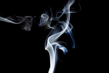 smoke on black