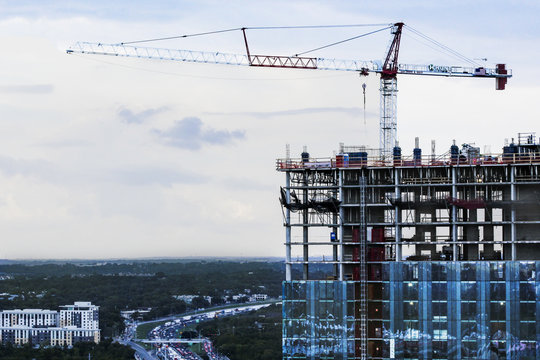 Crane in Austin