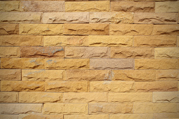 Pattern background color of crack real stone wall on cement