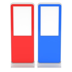 LCD Screen Stand red and blue