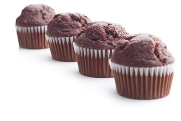 The tasty chocolate muffin.