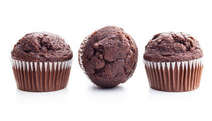 The tasty chocolate muffin.