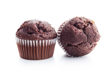 The tasty chocolate muffin.