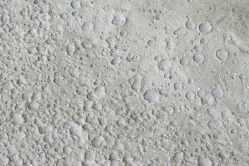 wet cement floor