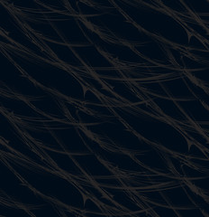 Abstract seamless pattern with thorns. Fabric, wallpaper or wrapping paper. Vector illustration, eps10.