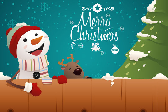 Merry Christmas Greeting Card