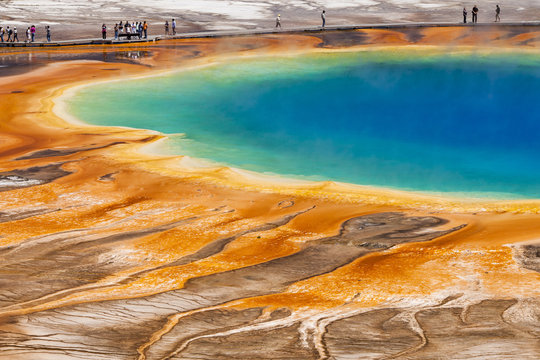 View of Grand Prismatic Spring