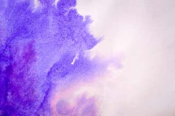 Blue pink ink spreads