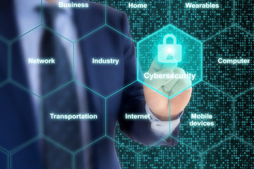Security expert IOT grid cybersecurity concept