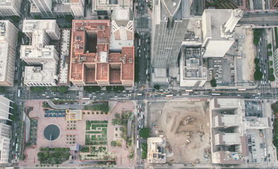Aerial view of downtown, Los angeles