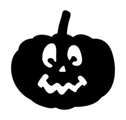 scary, pumpkin face vector symbol icon design