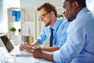 Obraz premium Checking business data