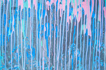 Painted concrete wall