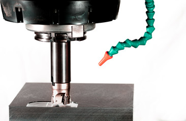 cnc milling machine - spindle with cutter, versions: natural col © jacomofl