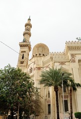 Fototapeta na wymiar Tower minaret against a sky, Egypt