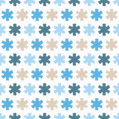 Seamless background with snowflakes. Print. Repeating background. Cloth design, wallpaper.