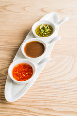 set of sauces