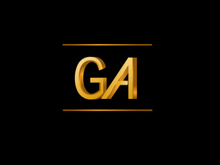 GA Initial Logo for your startup venture