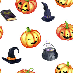 halloween seamless pattern