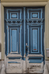 Alte blaue Tür