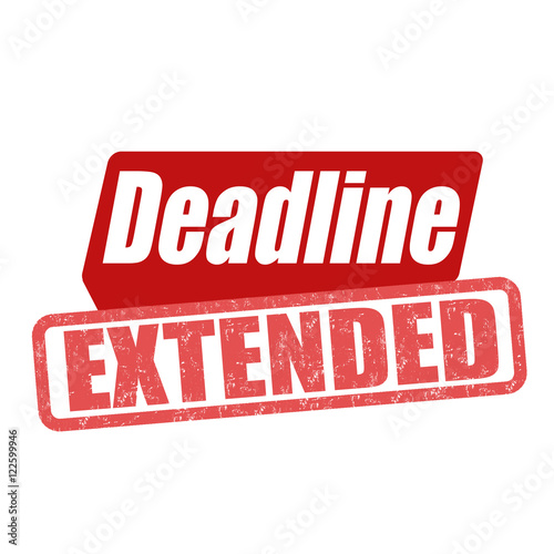 "Deadline extended stamp" Stock image and royaltyfree vector files on
