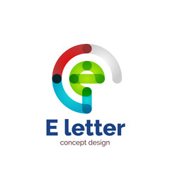 Vector modern minimalistic letter concept logo