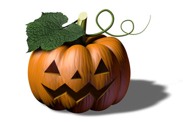 Halloween pumpkin; 3D illustration