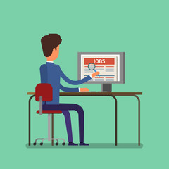 Job search concept. 