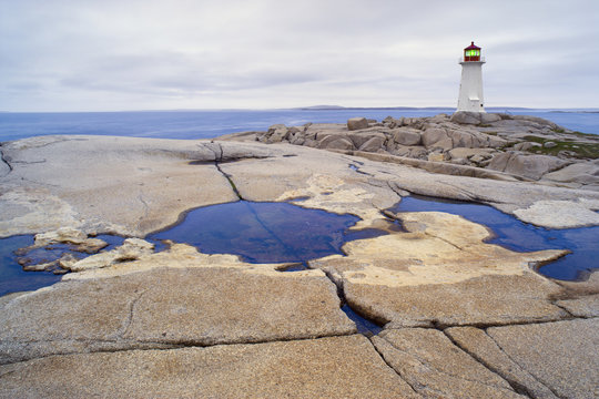 Peggy's Cove Lighthouse Nova Scotia, Canada.