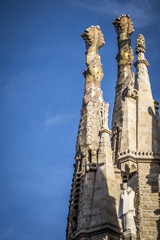 Fototapeta na wymiar Basilica of the Sagrada Familia by the architect Antoni Gaudi Ba