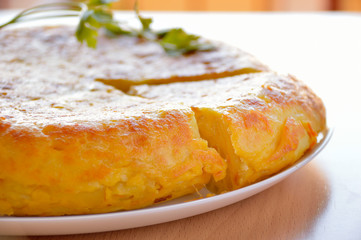 spanish omelette typical dish