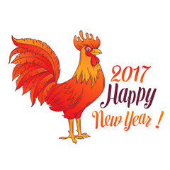 hinese Symbol Red Rooster