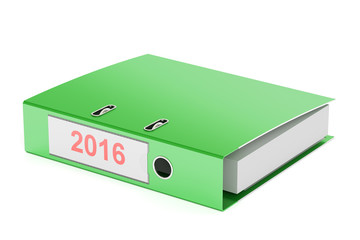 2016 ring binder, report concept. 3D rendering