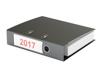 2017 ring binder, planning concept. 3D rendering