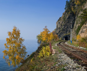 Autumn on Circum-Baikal Railway