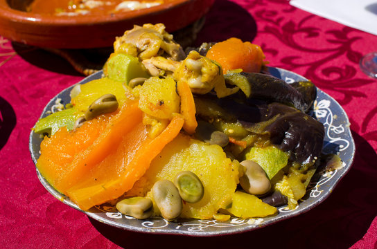 Traditional moroccan couscous