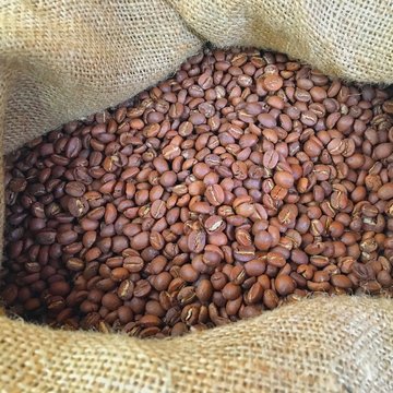 Coffee beans in bag © rossarin62