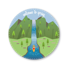 welcome to spring icon