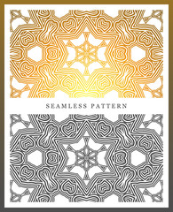 Original seamless pattern, high quality. Rhythmic pattern, based on symmetry
