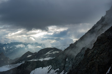Obraz premium Great view of mountains, Grossglockner. Artistic view.