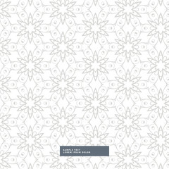 elegant flower pattern on white background