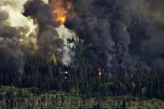 Forest Fire imagery in the Chilcotin region of British Columbia Canada