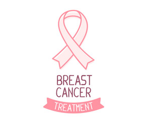 Vector illustration for breast cancer awareness month with pink