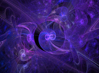 Blue purple color fractal abstract art background texture graphic illustration swirl fantasy space effect