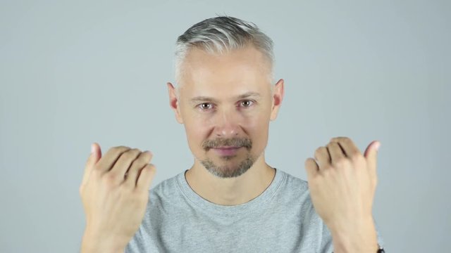 Invitation Gesture by Man , Inviting , Portrait